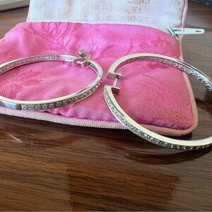 Inside out White Gold Natural Diamond Earrings. Very good condition.